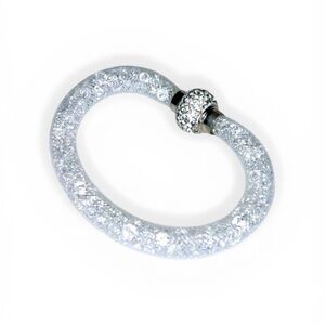 Swarovski Stardust Crystal Mesh Bracelet Magnetic Clasp Pick one Silver or Red